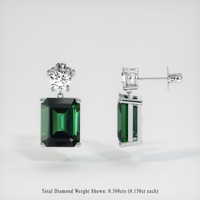 <span>6.67</span>&nbsp;<span class="tooltip-light">Ct.Tw.<span class="tooltiptext">Total Carat Weight</span></span> Gemstone Earrings, 14K White Gold 2