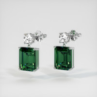 6.67 Ct.Tw. Gemstone Earrings, 14K White Gold 3