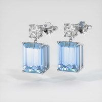 5.98 Ct.Tw. Gemstone Earrings, 18K White Gold 3