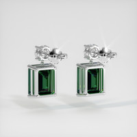 6.67 Ct.Tw. Gemstone Earrings, 18K White Gold 4