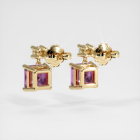 <span>1.45</span>&nbsp;<span class="tooltip-light">Ct.Tw.<span class="tooltiptext">Total Carat Weight</span></span> Sapphire Earrings, 14K Yellow Gold 4