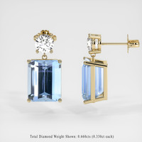 <span>5.98</span>&nbsp;<span class="tooltip-light">Ct.Tw.<span class="tooltiptext">Total Carat Weight</span></span> Gemstone Earrings, 14K Yellow Gold 2