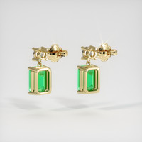 Emerald Earrings 1.69 Ct.Tw.Total Carat Weight, 18K Yellow Gold Preview