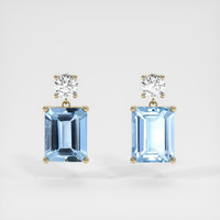 <span>3.96</span>&nbsp;<span class="tooltip-light">Ct.Tw.<span class="tooltiptext">Total Carat Weight</span></span> Gemstone Earrings, 18K Yellow Gold 1