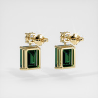 <span>6.67</span>&nbsp;<span class="tooltip-light">Ct.Tw.<span class="tooltiptext">Total Carat Weight</span></span> Gemstone Earrings, 18K Yellow Gold 4