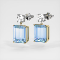 <span>5.98</span>&nbsp;<span class="tooltip-light">Ct.Tw.<span class="tooltiptext">Total Carat Weight</span></span> Gemstone Earrings, 14K Yellow & White 3