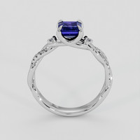 1.33 Ct. Blue Sapphire Ring, Platinum 950 3
