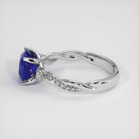 2.68 Ct. Blue Sapphire Ring, Platinum 950 4
