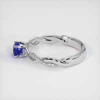 0.77 Ct. Blue Sapphire Ring, Platinum 950 4
