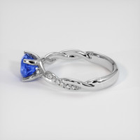1.14 Ct. Blue Sapphire Ring, Platinum 950 4