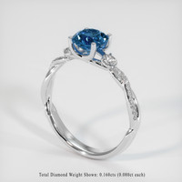 1.29 Ct. Sapphire Ring, Platinum 950 2