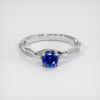 0.81 Ct. Blue Sapphire Ring, Platinum 950 1