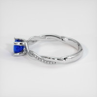 0.81 Ct. Blue Sapphire Ring, Platinum 950 4
