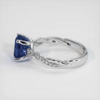2.28 Ct. Blue Sapphire Ring, Platinum 950 4