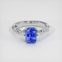 1.78 Ct. Blue Sapphire Ring, Platinum 950 1