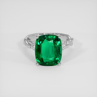 5.63 Ct. Emerald Ring, Platinum 950 1