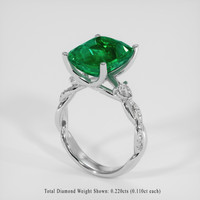 5.63 Ct. Emerald Ring, Platinum 950 2
