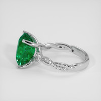 5.63 Ct. Emerald Ring, Platinum 950 4