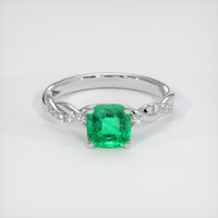 1.65 Ct. Emerald Ring, Platinum 950 1