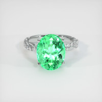 4.62 Ct. Emerald Ring, Platinum 950 1