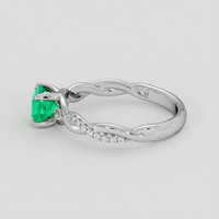0.99 Ct. Emerald Ring, Platinum 950 4