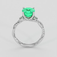 2.67 Ct. Emerald Ring, Platinum 950 3
