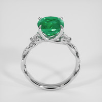 3.37 Ct. Emerald Ring, Platinum 950 3