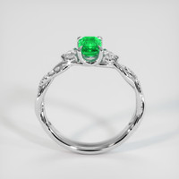 0.80 Ct. Emerald Ring, Platinum 950 3