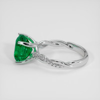 4.55 Ct. Emerald Ring, Platinum 950 4