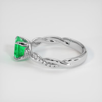 1.42 Ct. Emerald Ring, Platinum 950 4