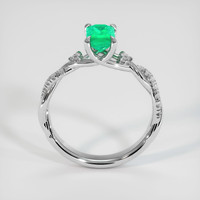 0.73 Ct. Emerald Ring, Platinum 950 3