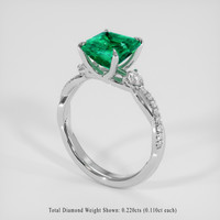 2.02 Ct. Emerald Ring, Platinum 950 2