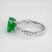 2.45 Ct. Emerald Ring, Platinum 950 4