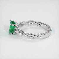 0.91 Ct. Emerald Ring, Platinum 950 4