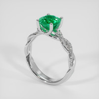 1.75 Ct. Emerald Ring, Platinum 950 2