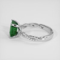2.10 Ct. Emerald Ring, Platinum 950 4