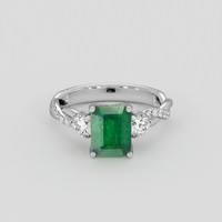 1.78 Ct. Emerald Ring, Platinum 950 1