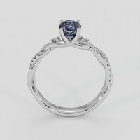 1.05 Ct. Greyish Blue Spinel Ring, Platinum 950 3