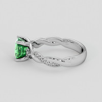 1.48 Ct. Green Tourmaline Ring, Platinum 950 4