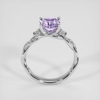 3.48 Ct. Violet Tanzanite Ring, Platinum 950 3