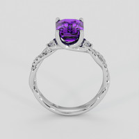 1.91 Ct. Purple Amethyst Ring, Platinum 950 3