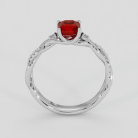 0.89 Ct. Ruby Ring, Platinum 950 3