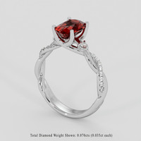 1.71 Ct. Ruby Ring, Platinum 950 2