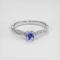 1.14 Ct. Purple Sapphire Ring, Platinum 950 1