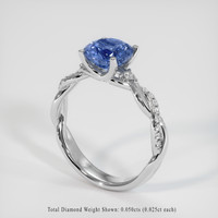 1.73 Ct. Sapphire Ring, Platinum 950 2