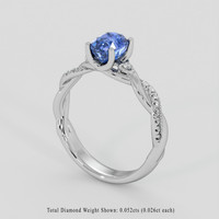 1.83 Ct. Blue Sapphire Ring, Platinum 950 2