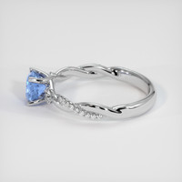0.58 Ct. Blue Sapphire Ring, Platinum 950 4