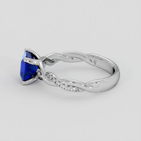 1.73 Ct. Blue Sapphire Ring, Platinum 950 4