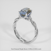 3.22 Ct. Bi Color Sapphire Ring, Platinum 950 2
