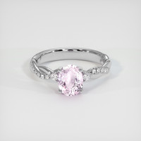 1.37 Ct. Pink Sapphire Ring, Platinum 950 1